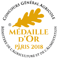 Médaille d'Or Paris 2018 - Concours Général Agricole